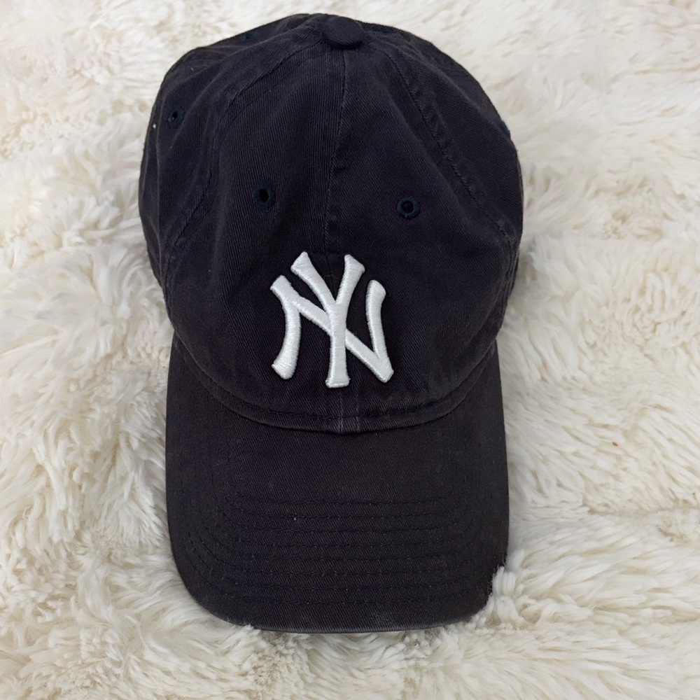 New Era Black Cap with White NY Logo
